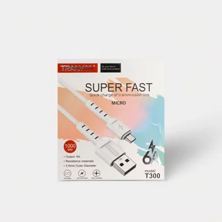 کابل شارژ میکرو (Micro USB) از برند TRANYOO مدل T300