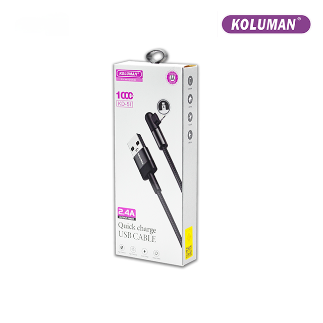 کابل شارژ میکرو (Micro USB) از برند KOLUMAN مدل KD51